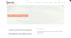 Desktop Screenshot of galileo-nav.com