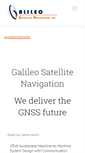 Mobile Screenshot of galileo-nav.com