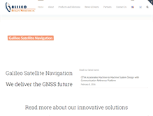 Tablet Screenshot of galileo-nav.com